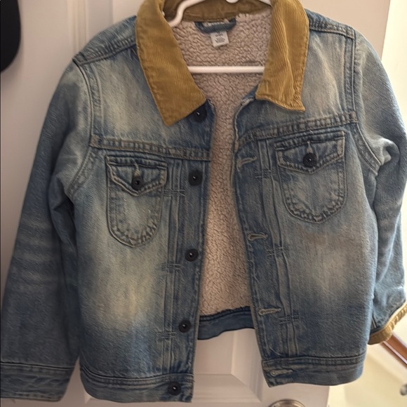 GAP Other - GAP Blue and Tan Jean Jacket with Vintage Trucker Style